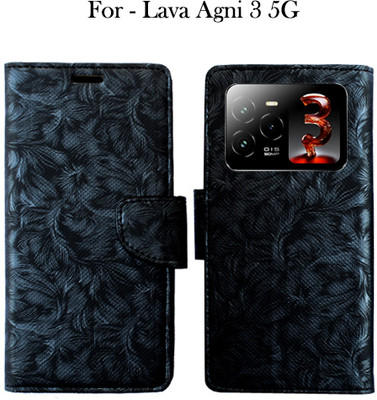 Toklot Flip Cover for Lava Agni 3 5G(Black, Pack of: 1)