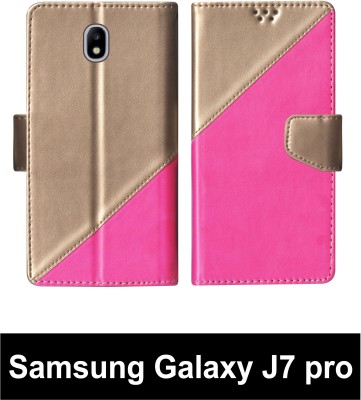 SScase Flip Cover for Samsung Galaxy J7 pro Multicolor(Pink, Shock Proof, Pack of: 1)