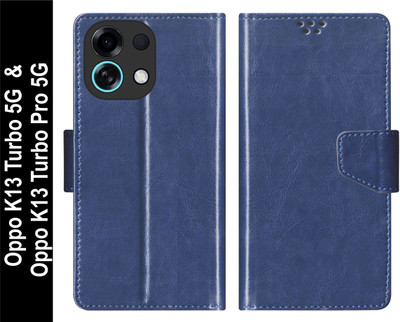 SBMS Flip Cover for Oppo K13 Turbo 5G / Oppo K13 Turbo Pro 5G Back Cover Case(Blue, Shock Proof, Pack of: 1)