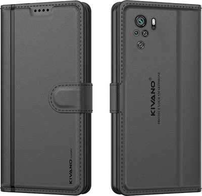 KIVANO LUXE Flip Cover for Redmi Note 10 / Redmi Note 10s(Black, Magnetic Case, Pack of: 1)