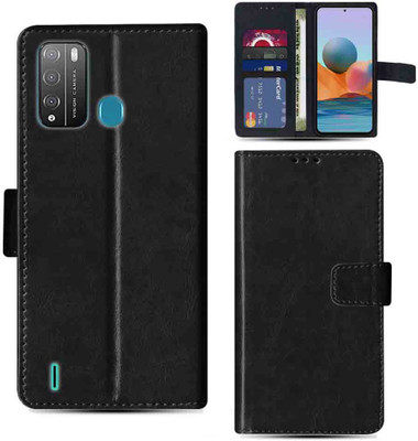 Kalua Mall Flip Cover for Itel Vision 1 Pro pouch cover | Itel L6502 pouch cover | Black(Black, Magnetic Case, Pack of: 1)