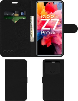 ACM Flip Cover for Vivo Iqoo Z7 Pro(Black, Cases with Holder, Pack of: 1)