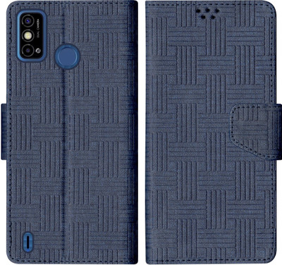 SBMS Flip Cover for Tecno Spark Go (2020), Tecno Spark Go (2021), Tecno Spark 6 Go(Blue, Shock Proof, Pack of: 1)