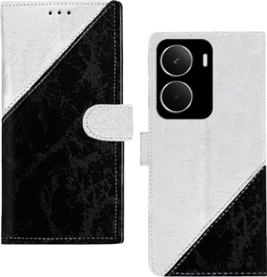 GLOBAL NOMAD Flip Cover for RealMe P3 5G(White, Black, Dual Protection, Pack of: 1)