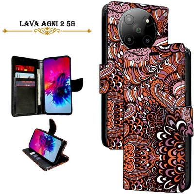 PARGO Flip Cover for Lava Agni 2 5G(Brown, Pack of: 1)