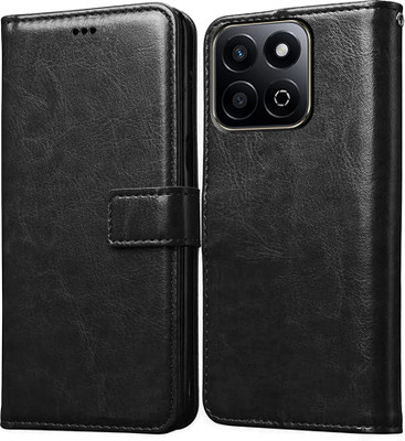 Casotec Flip Cover for Honor X7c 5G(Black, Pack of: 1)