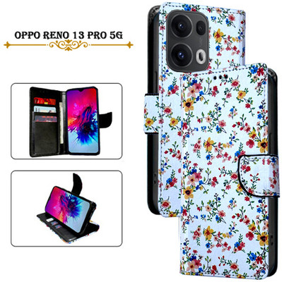 Asmart Flip Cover for OPPO Reno 13 Pro 5G(White, Pack of: 1)