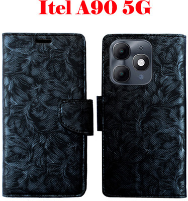 Toklot Flip Cover for Itel A90 5G(Black, Pack of: 1)
