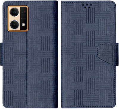 SBMS Flip Cover for Oppo F21 Pro 4G / Oppo F21s Pro 4G(Blue, Shock Proof, Pack of: 1)