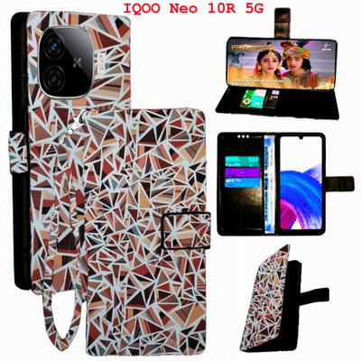 Toklot Flip Cover for IQOO Neo 10R 5G(Brown, Pack of: 1)