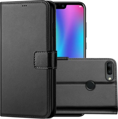 Frazil Flip Cover for Honor 9N(Black, Grip Case, Pack of: 1)