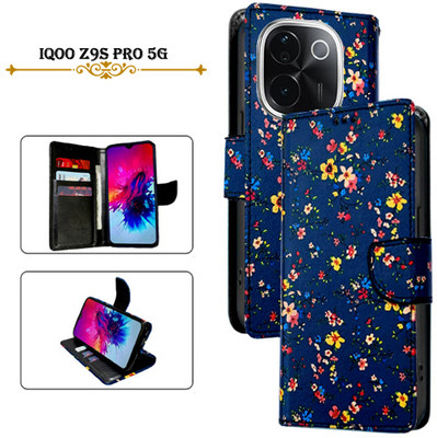 Asmart Flip Cover for iQOO Z9s Pro 5G(Blue, Pack of: 1)