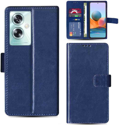Kalua Mall Flip Cover for Oppo A79 5G flip cover | Oppo CPH2553 flip cover | Blue(Blue, Magnetic Case, Pack of: 1)