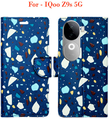 Toklot Flip Cover for IQoo Z9s 5G(Blue)