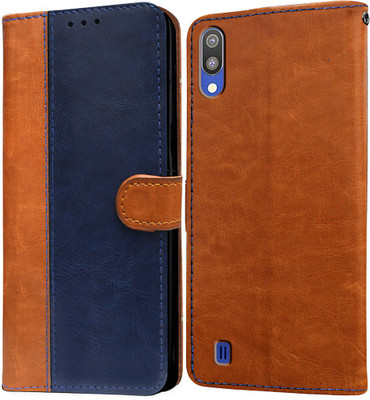 Casotec Flip Cover for Samsung Galaxy M10(Blue, Pack of: 1)