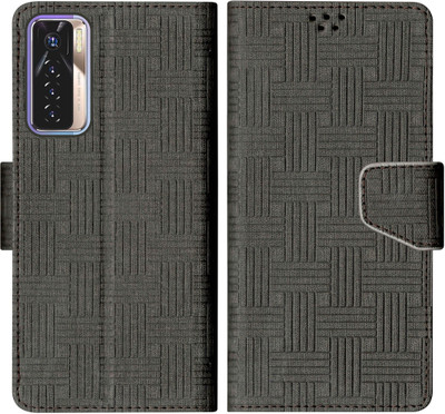 korumacase Flip Cover for Tecno Camon 17 Pro(Black, Shock Proof, Pack of: 1)
