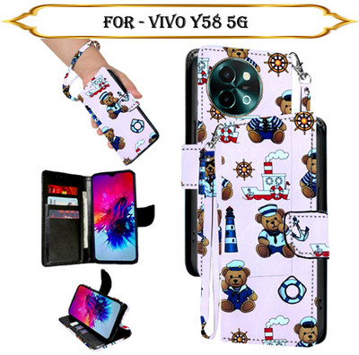 PARGO Flip Cover for Vivo Y58 5G(Multicolor, Pack of: 1)
