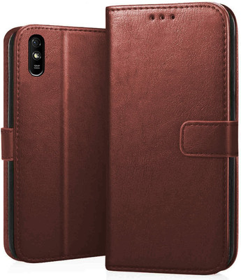 SoftTech Back Cover for Mi Redmi 9A(Brown, Dual Protection, Pack of: 1)