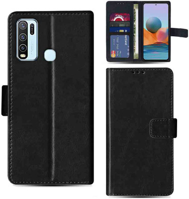 Kalua Mall Flip Cover for VIVO Y30 pouch cover | Vivo 1938 pouch cover | Black(Black, Magnetic Case, Pack of: 1)