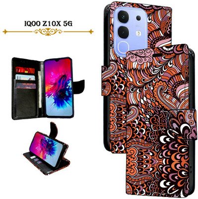 Vacko Flip Cover for iQOO Z10x 5G(Brown, Pack of: 1)