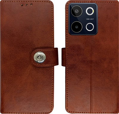 Dhar Flips Flip Cover for LAVA BLAZE 3 5G(Brown, Magnetic Case, Pack of: 1)
