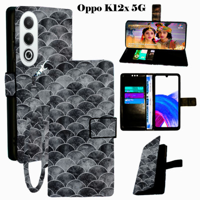Toklot Flip Cover for Oppo K12x 5G(Black, Pack of: 1)