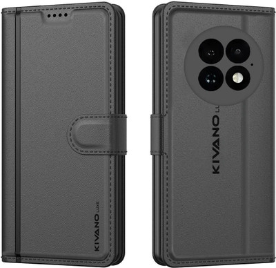 KIVANO LUXE Flip Cover for OnePlus 13R 5G(Black, Magnetic Case, Pack of: 1)