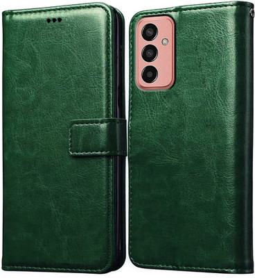 XSHIELD Flip Cover for Samsung Galaxy A13 5G (Best Selling) | All Side Protection Wallet Back Cover(Green, Dual Protection, Pack of: 1)