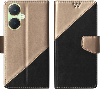 korumacase Flip Cover for Vivo Y27 4G, Vivo Y27(Black, Shock Proof, Pack of: 1)