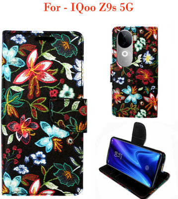 Toklot Flip Cover for IQoo Z9s 5G(Black)