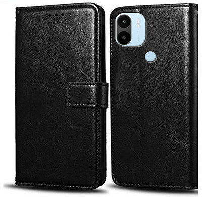 Wynhard Flip Cover for POCO C50, POCO C51, Redmi A1 Plus, Redmi A2 Plus(Black, Grip Case, Pack of: 1)