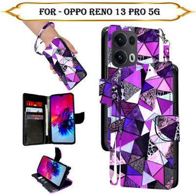 Cutemart Flip Cover for OPPO Reno 13 Pro 5G(Multicolor, Pack of: 1)