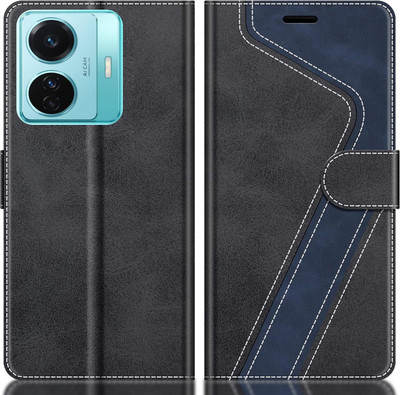 CYOR Flip Cover for VIVO T1 PRO 5G(Black, Multicolor, Dual Protection, Pack of: 1)