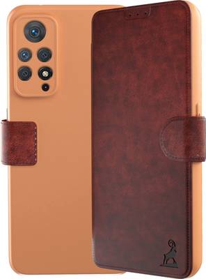 AIBEX Flip Cover for Mi Redmi Note 11 / Note 11s |Premium|Real Flip|Card Slots & Inbuilt Stand