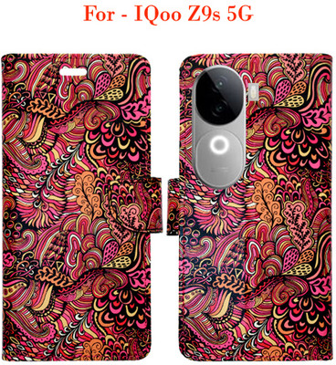 Toklot Flip Cover for IQoo Z9s 5G(Red)