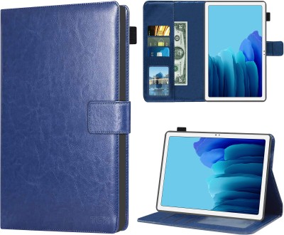 TGK Flip Cover for Samsung Galaxy Tab A7 LTE 10.4 inch(Blue, Dual Protection, Pack of: 1)