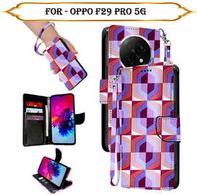 Cutemart Flip Cover for OPPO F29 Pro 5G(Multicolor, Pack of: 1)