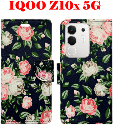 SHANNO Flip Cover for IQOO Z10X 5G(Black, Pack of: 1)