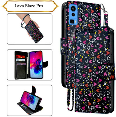 SALGO Flip Cover for Lava Blaze Pro(Black, Pack of: 1)