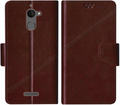 SScase Flip Cover for Coolpad Note 5 lite Flip Cover(Brown, Shock Proof, Pack of: 1)