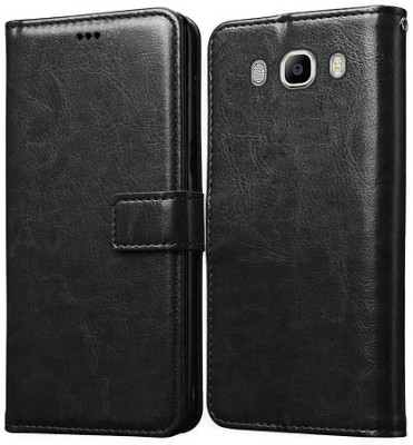 AKSP Flip Cover for Samsung Galaxy J7 (2016) Card Pockets Wallet & Stand(Black, Dual Protection, Pack of: 1)