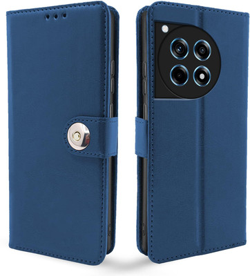 Pikkme Flip Cover for OnePlus 12R 5G(Blue, Cases with Holder, Pack of: 1)