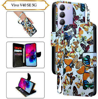 PARGO Flip Cover for Vivo V40 SE 5G(White, Pack of: 1)