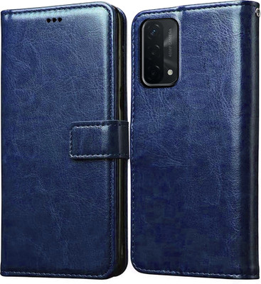 Casotec Flip Cover for Oppo A93 5G(Blue, Pack of: 1)