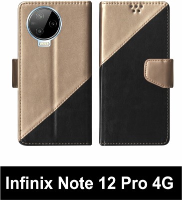 SScase Flip Cover for Infinix Note 12 Pro 4G Multicolor(Black, Shock Proof, Pack of: 1)