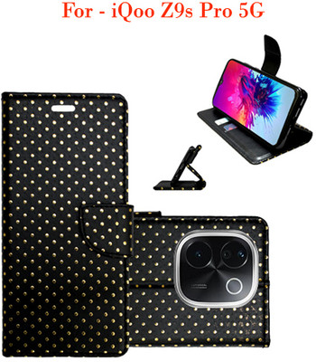 Toklot Flip Cover for iQoo Z9s Pro 5G(Black)