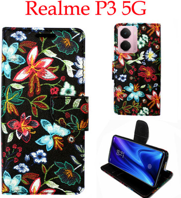 Shanno Enterprises Flip Cover for Realme P3 5G(Black, Pack of: 1)