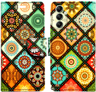 Toklot Flip Cover for Samsung Galaxy A35 5G(Orange, Pack of: 1)