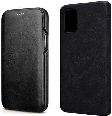 WHITBULL Flip Cover for Oppo A93 5G / Oppo A93s 5G / Oppo A74 5G / Oppo A54 5G(Black, Grip Case, Pack of: 1)