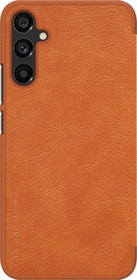 Nillkin Flip Cover for Samsung Galaxy A34 5G, Qin Leather Case(Brown, Shock Proof, Pack of: 1)